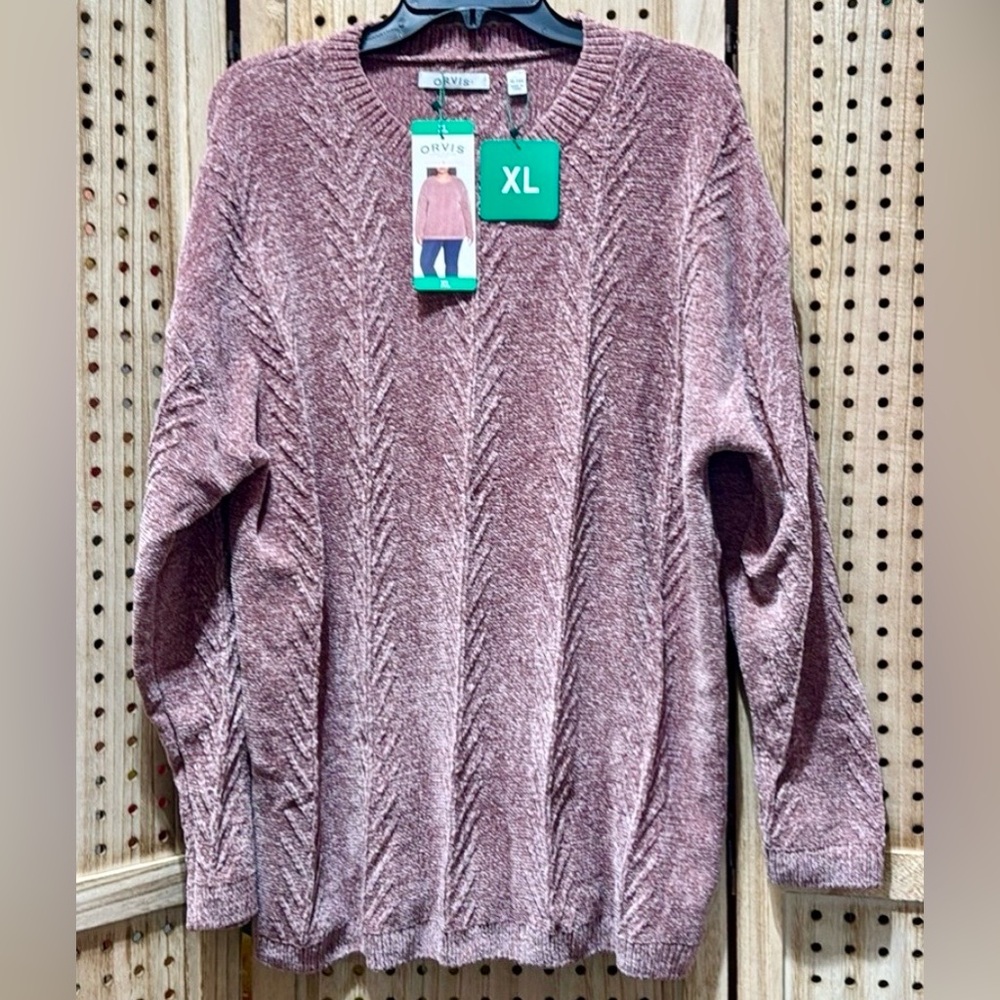 Orvis Women's Crew Neck Long Sleeve Chenille Sweatshirt